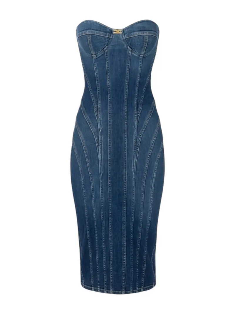 ELISABETTA FRANCHI Abito Donna AJ44D56E2 104 BLUE DENIM