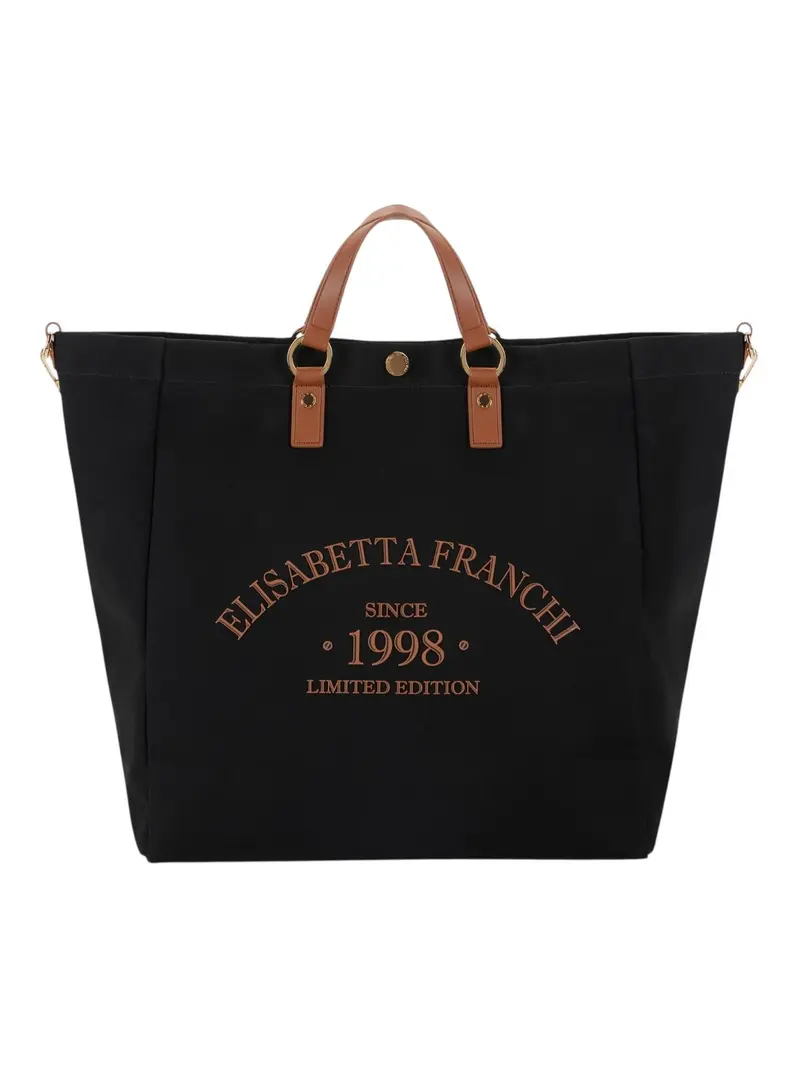 ELISABETTA FRANCHI Borsa Donna BS14A62E2 B58 NERO/CUOIO