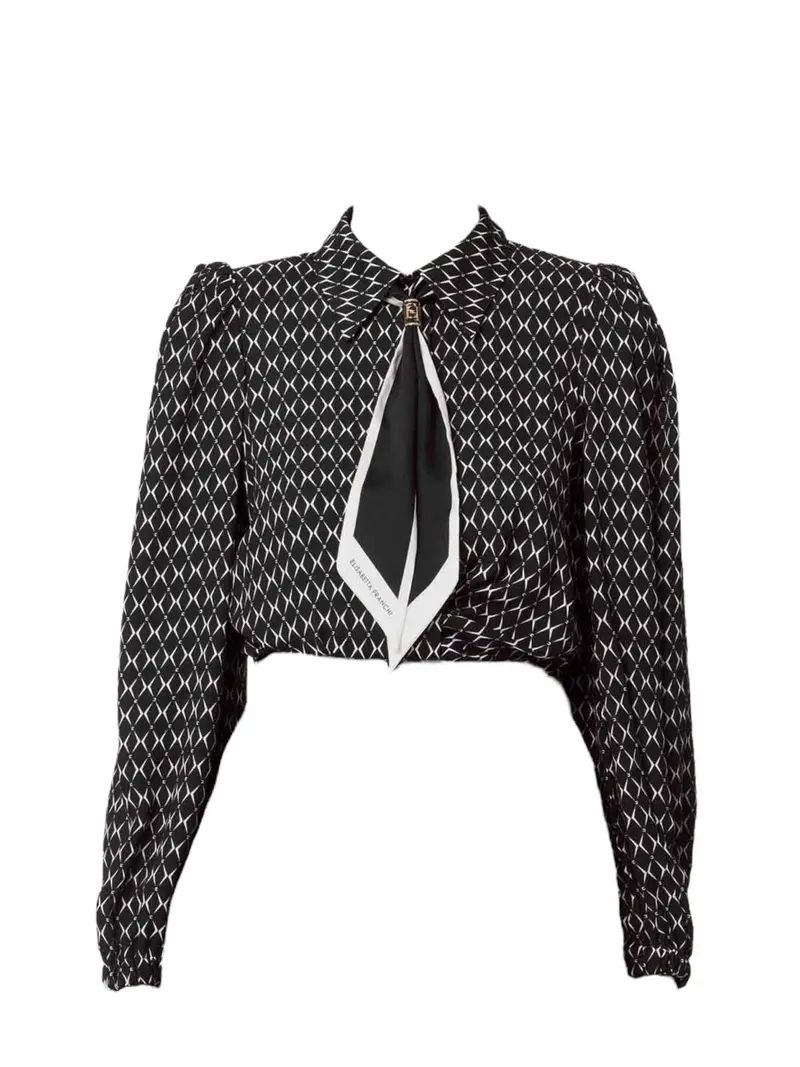 ELISABETTA FRANCHI Camicia Donna  CA08746E2 685 Nero