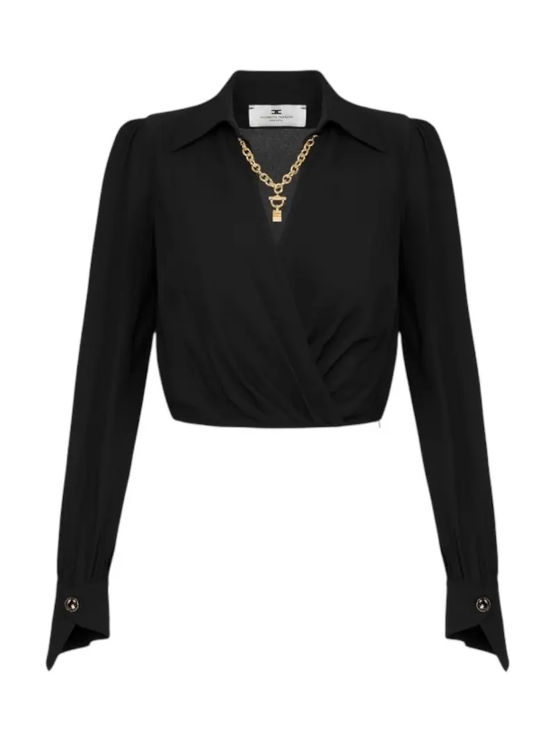ELISABETTA FRANCHI Camicia Donna CAT0256E2 110 Nero