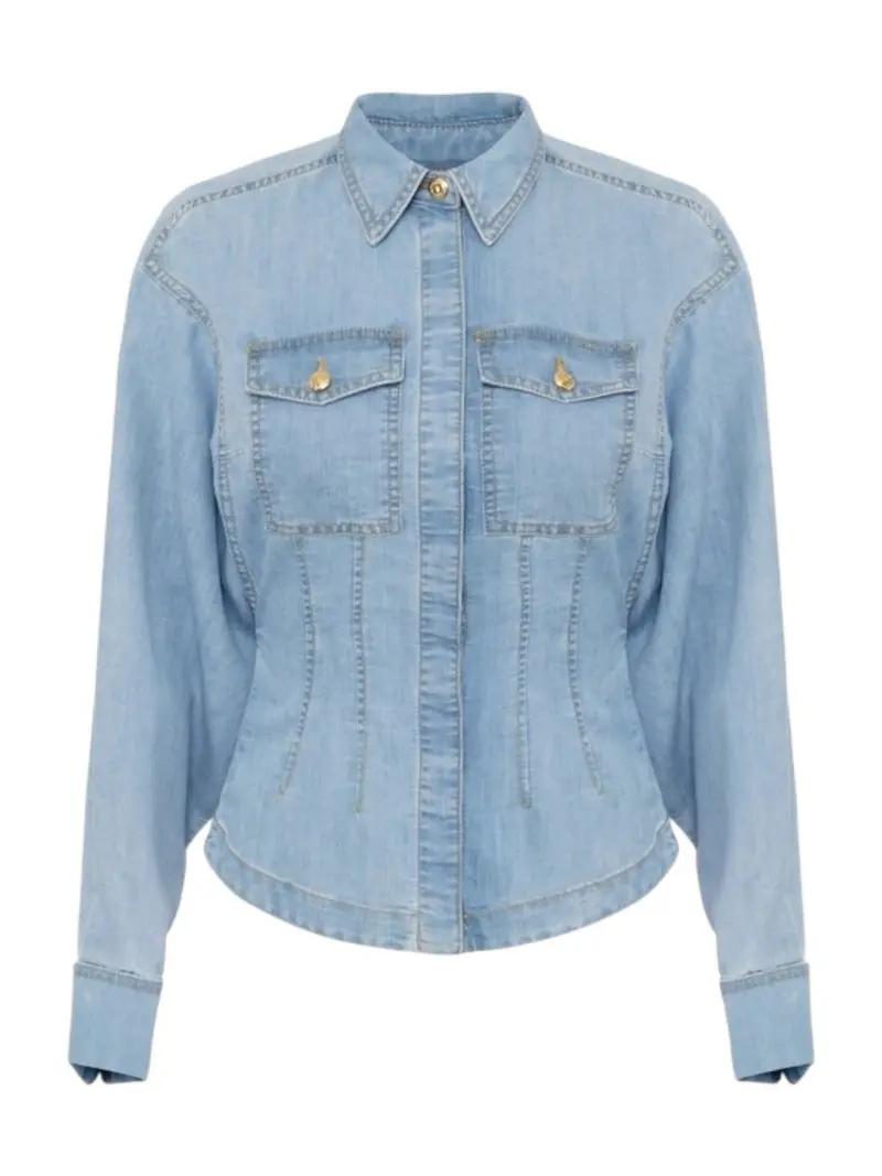 ELISABETTA FRANCHI Camicia Donna  CJ33D51E2-192 Blu
