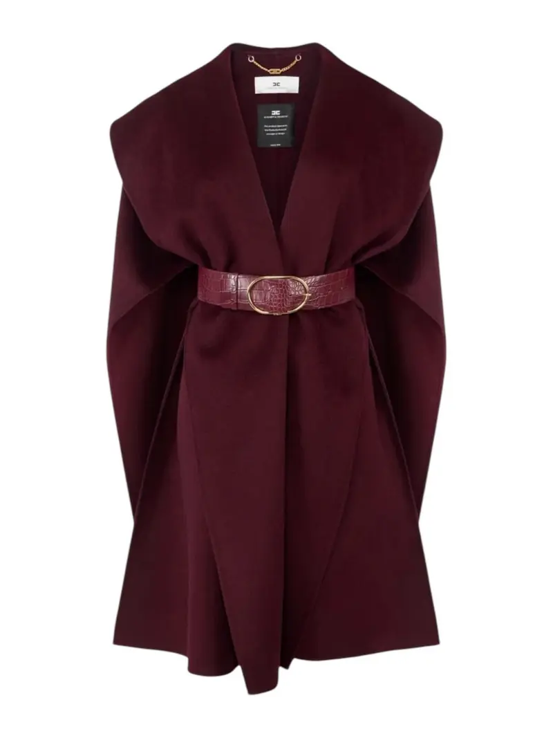 ELISABETTA FRANCHI Cappotto Donna  CP67D56E2 EA4 MERLOT