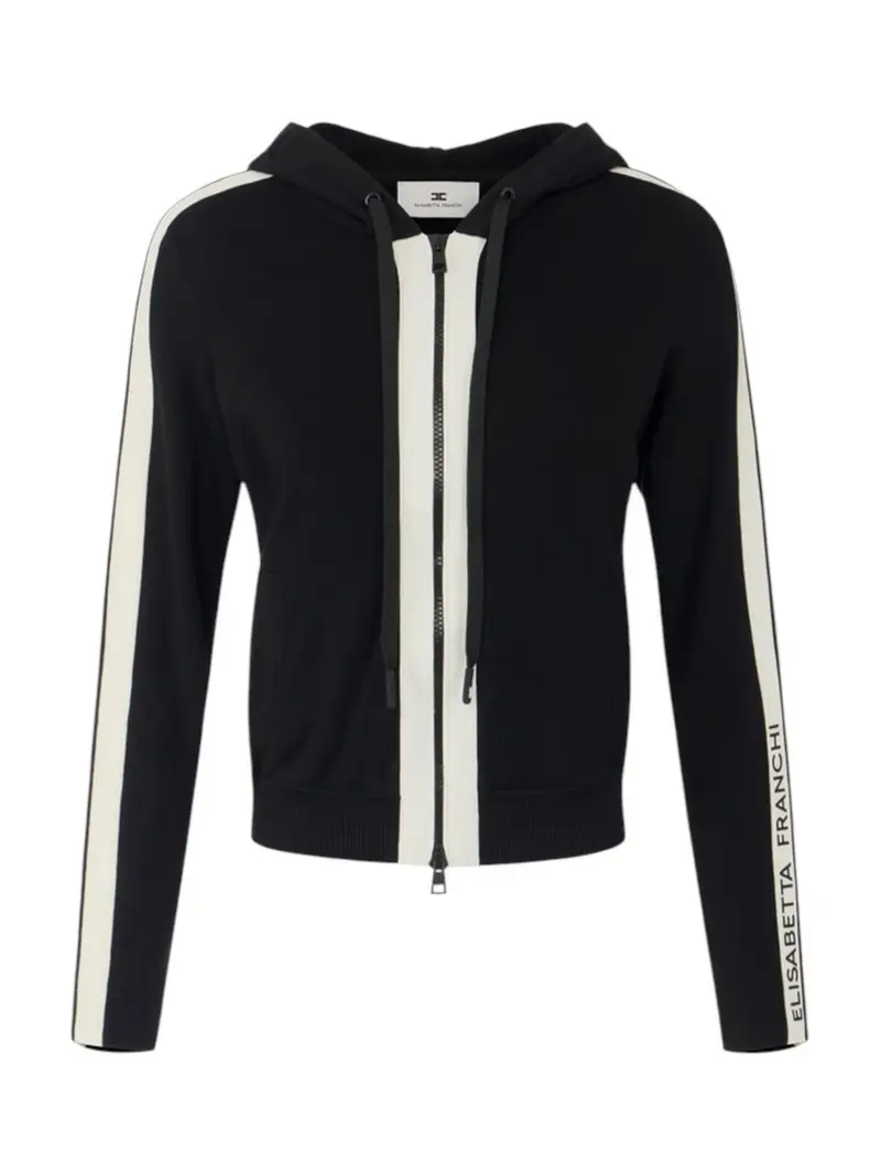 ELISABETTA FRANCHI Felpa Donna NERO/BURRO - MK15S66E2 685