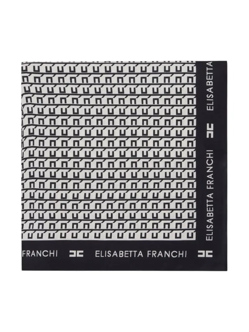 ELISABETTA FRANCHI Foulard Donna  FO15F56E2 EF1 MILK/NERO