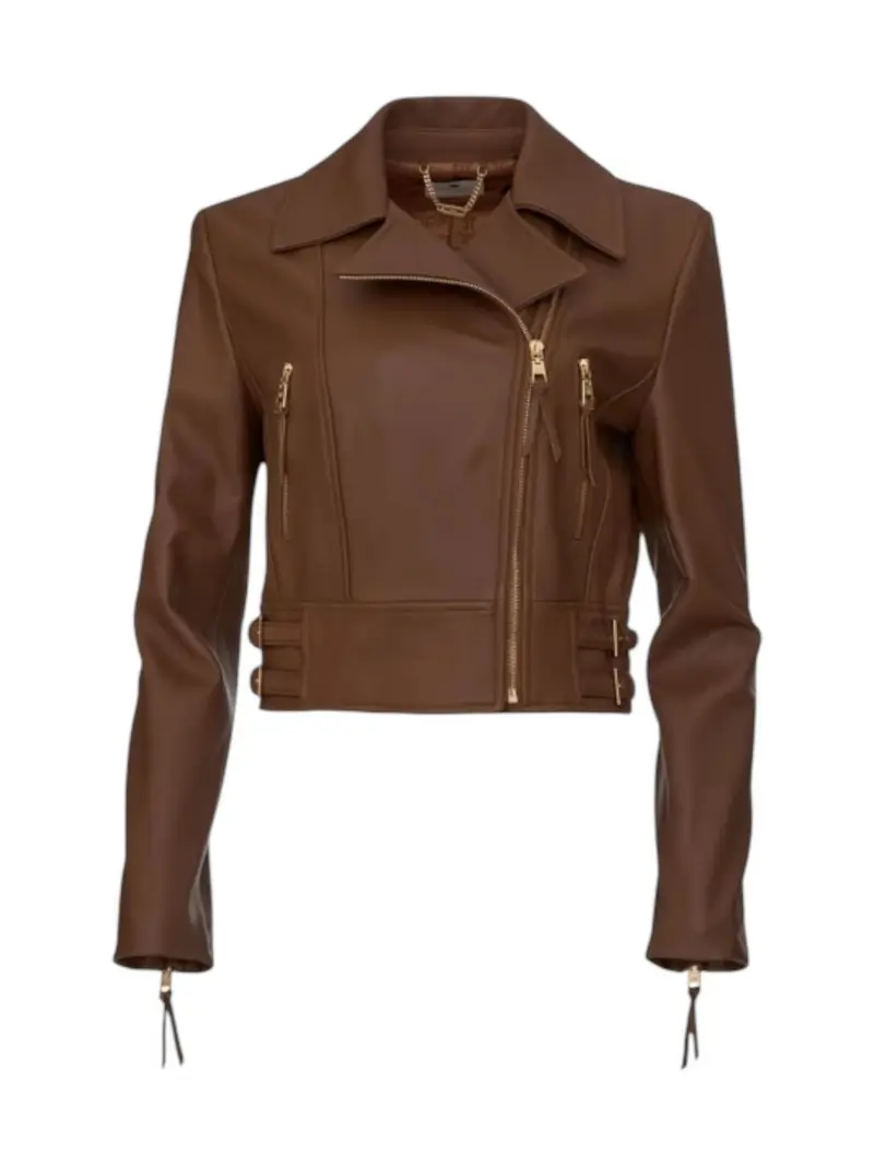 ELISABETTA FRANCHI Giacca Donna  GD57Z61E2 600 CUOIO