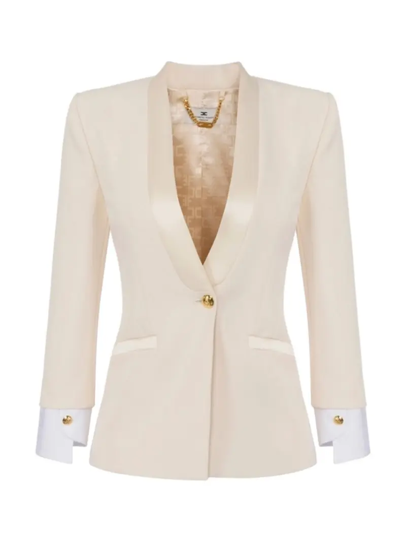 ELISABETTA FRANCHI Giacca Donna  GI11947E2 193 Bianco
