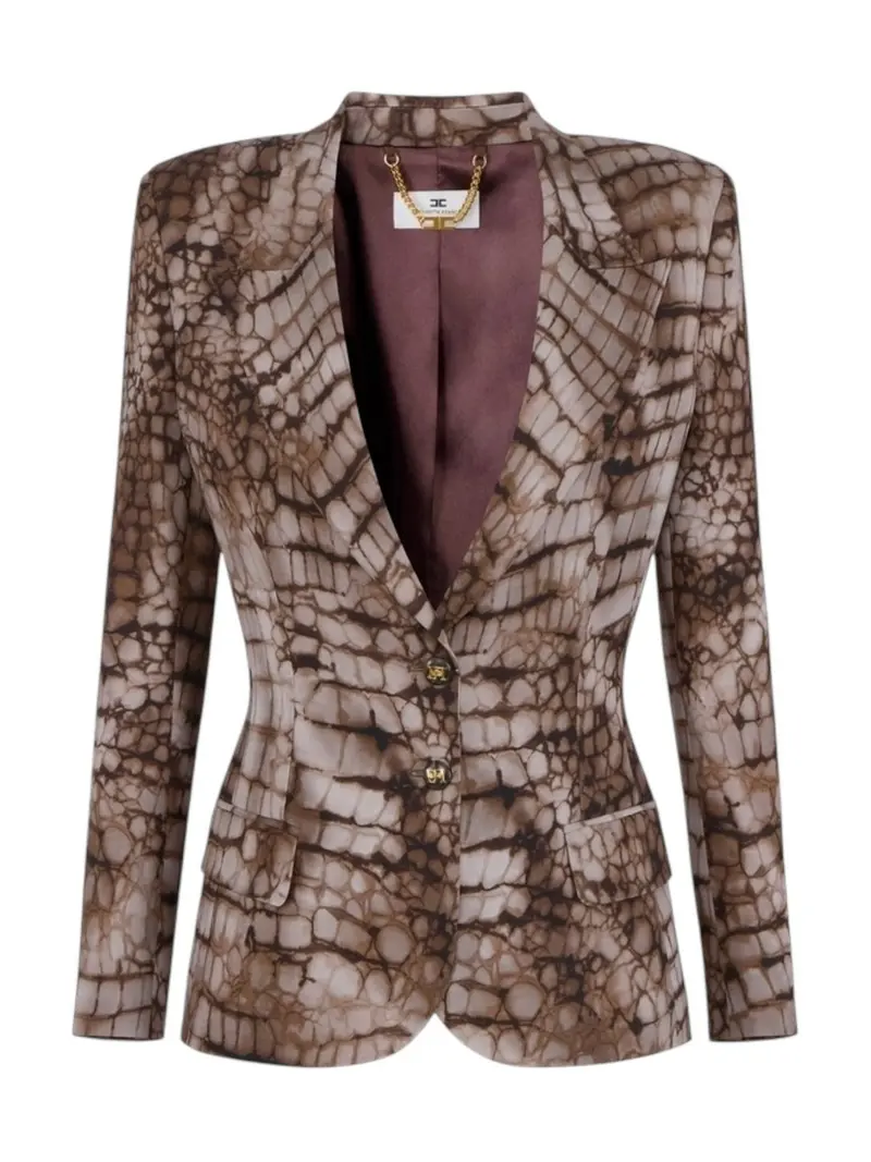 ELISABETTA FRANCHI Giacca Donna  GI20761E2 644 CACAO