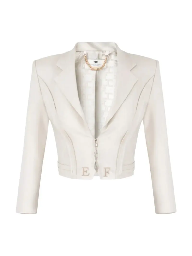 ELISABETTA FRANCHI Giacca Donna  GI22261E2 360 Avorio