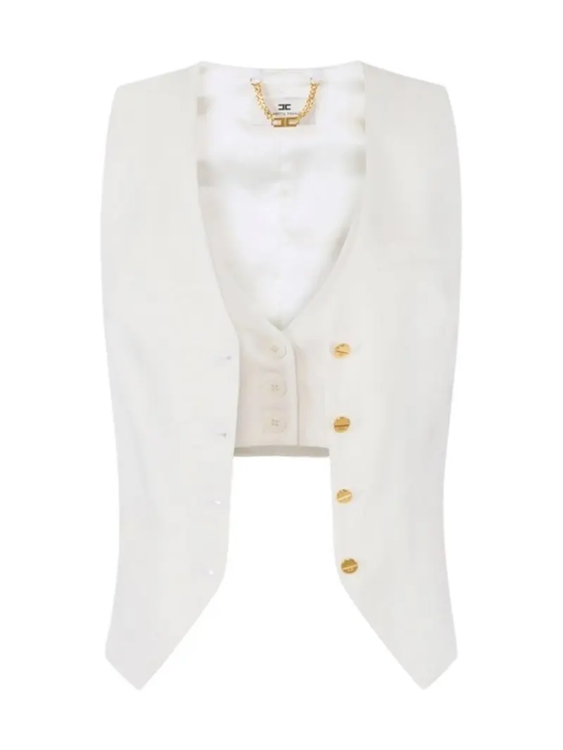ELISABETTA FRANCHI Gilet Donna  GL00862E2 360 Avorio