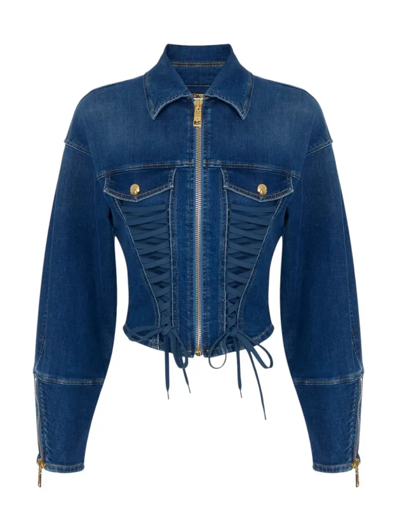ELISABETTA FRANCHI Giubbino Donna BJ43D61E2 139 BLUE VINTAGE
