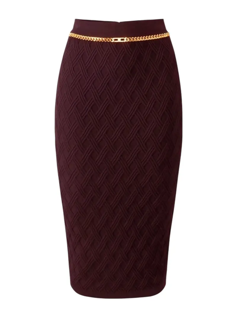 ELISABETTA FRANCHI Gonna Donna  GK20B56E2 EA4 MERLOT
