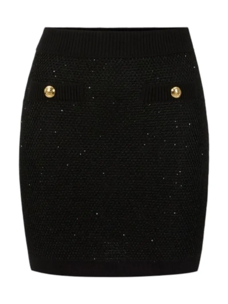 ELISABETTA FRANCHI Gonna Donna  GK23T57E2 110 Nero