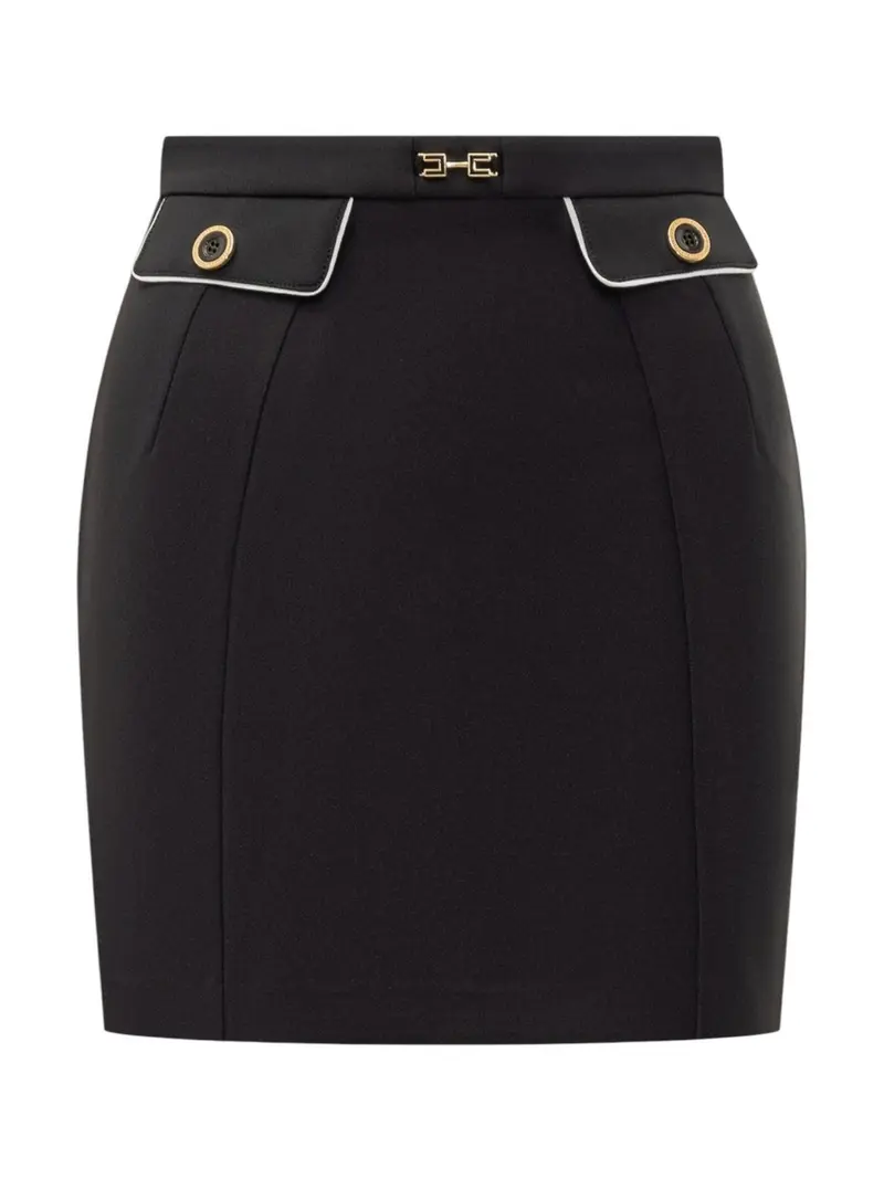 ELISABETTA FRANCHI Gonna Donna  GOT0351E2-685 Nero