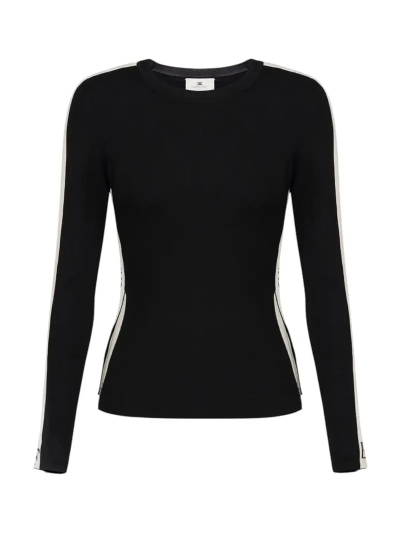 ELISABETTA FRANCHI Maglia Donna  MK03S56E2 EF3 NERO/MILK