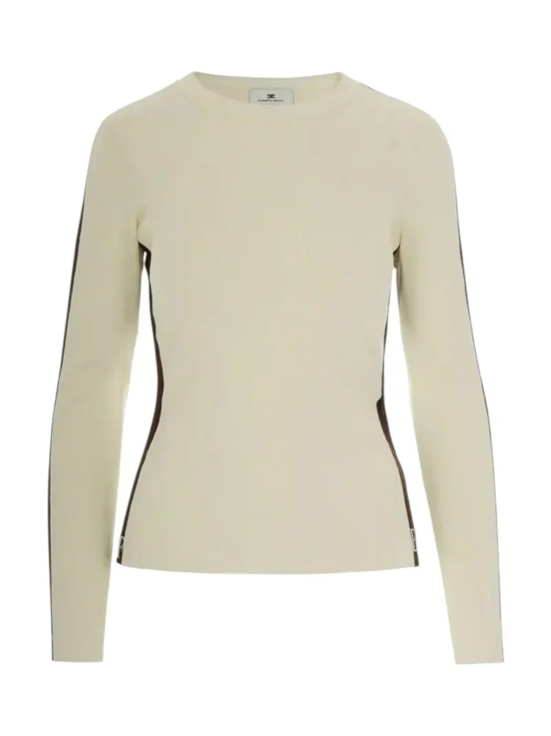 ELISABETTA FRANCHI Maglia Donna  MK03S56E2 EG2 MILK/COFFEE
