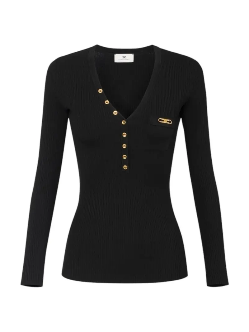ELISABETTA FRANCHI Maglia Donna  MK12B56E2 110 Nero