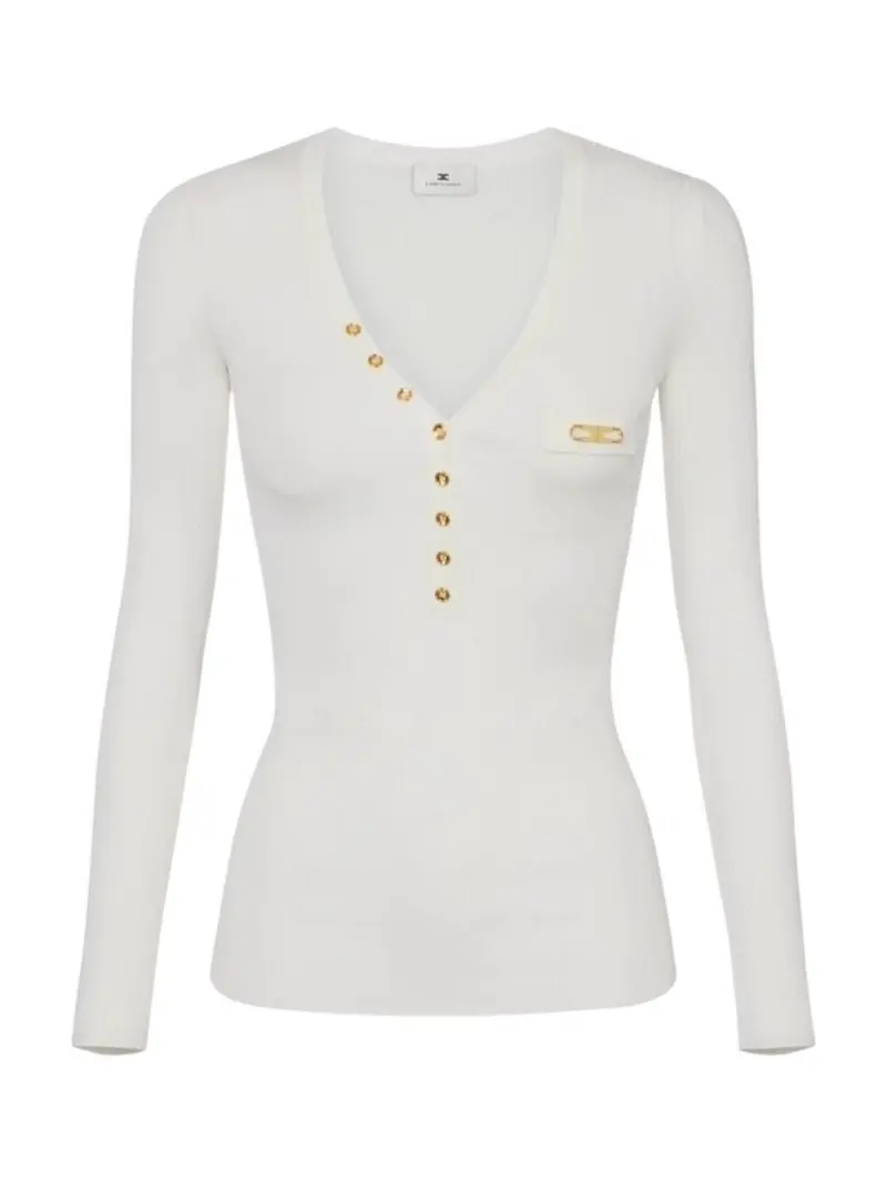 ELISABETTA FRANCHI Maglia Donna  MK12B56E2 360 Avorio