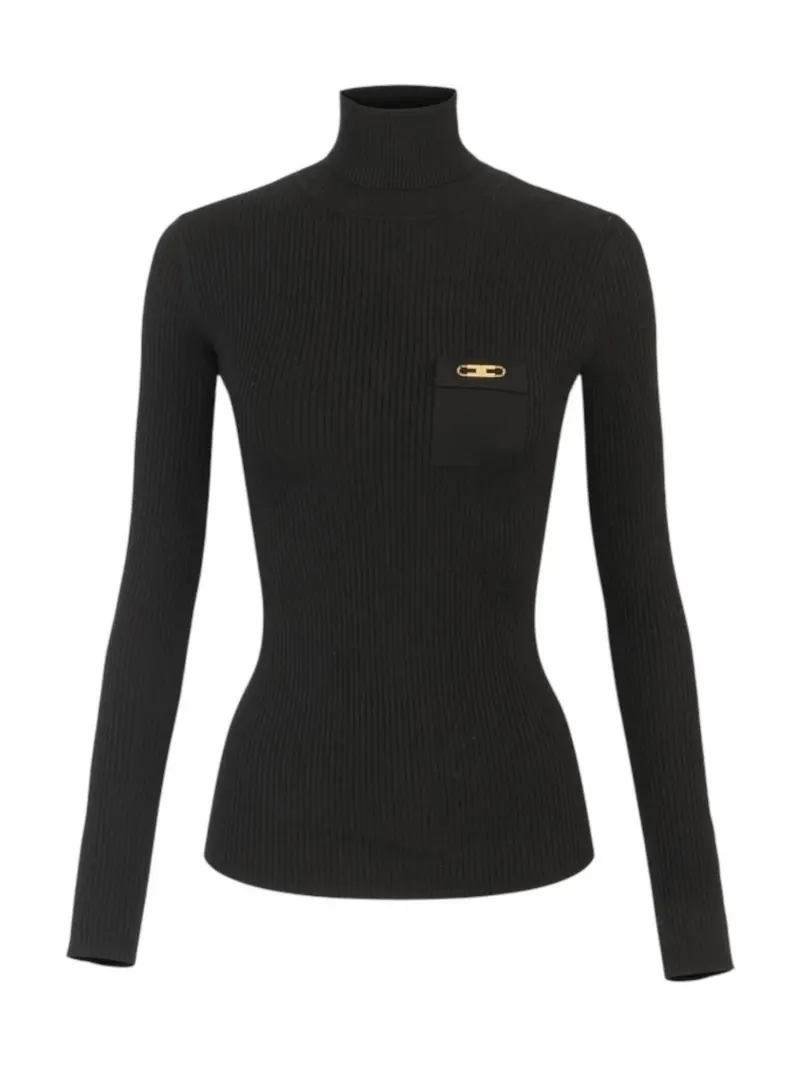 ELISABETTA FRANCHI Maglione dolcevita Donna MK11B56E2 110 Nero