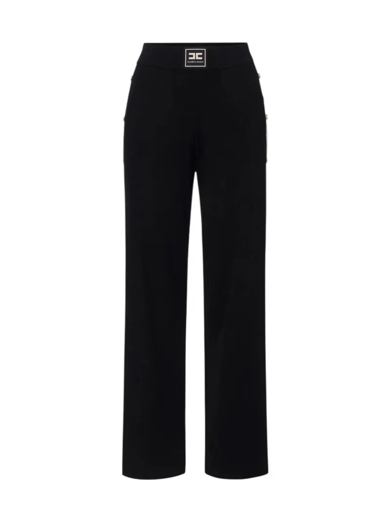 ELISABETTA FRANCHI Pantalone Donna KP74S61E2 685 NERO/BURRO