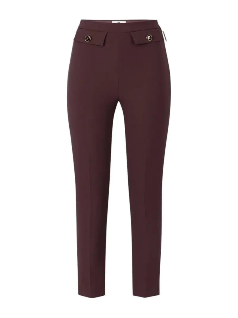 ELISABETTA FRANCHI Pantalone Donna PA12056E2 EA4 MERLOT