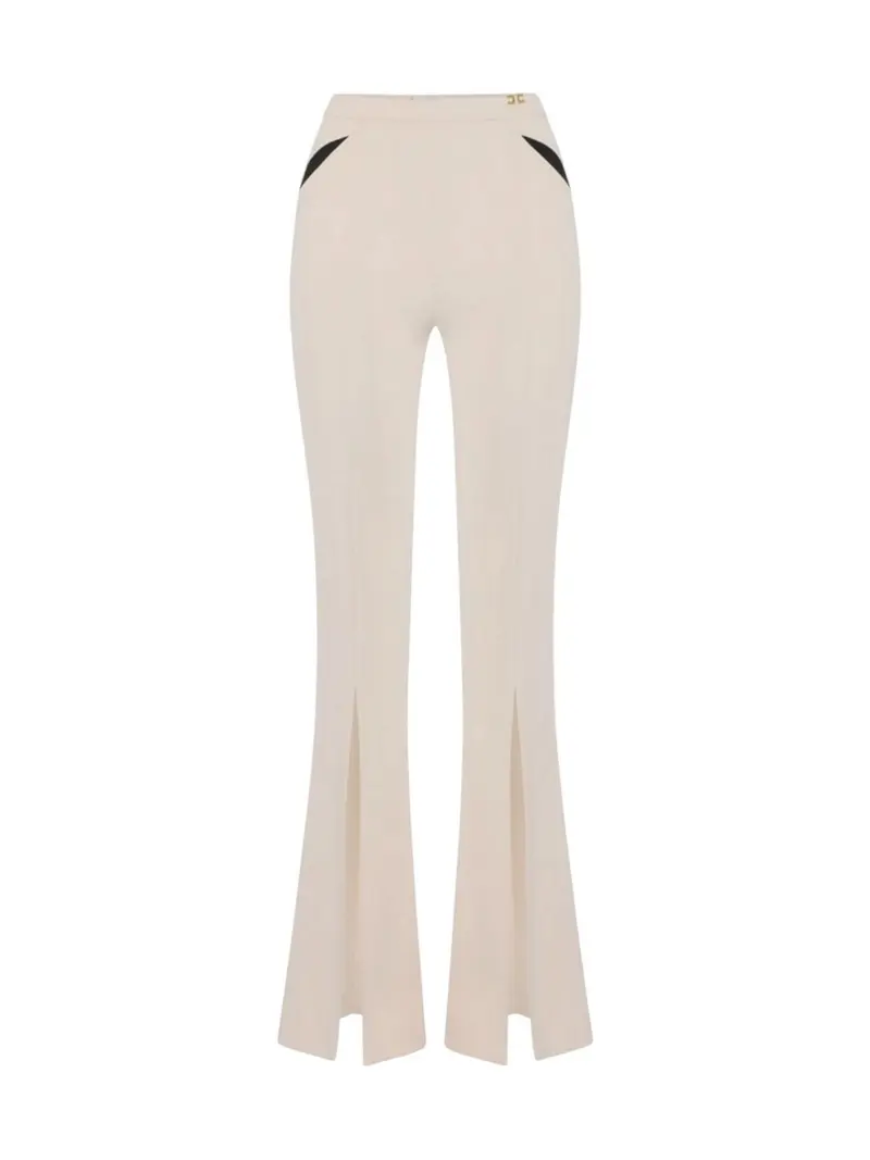 ELISABETTA FRANCHI Pantalone Donna PA15961E2 E84 BURRO/NERO
