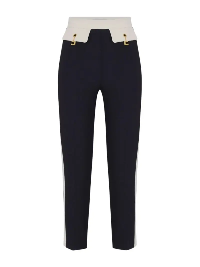 ELISABETTA FRANCHI Pantalone Donna PAT0156E2 EF3 NERO/MILK