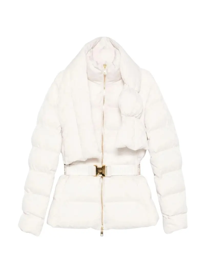 ELISABETTA FRANCHI Piumino Donna  PI83D56E2 DZ9 MILK