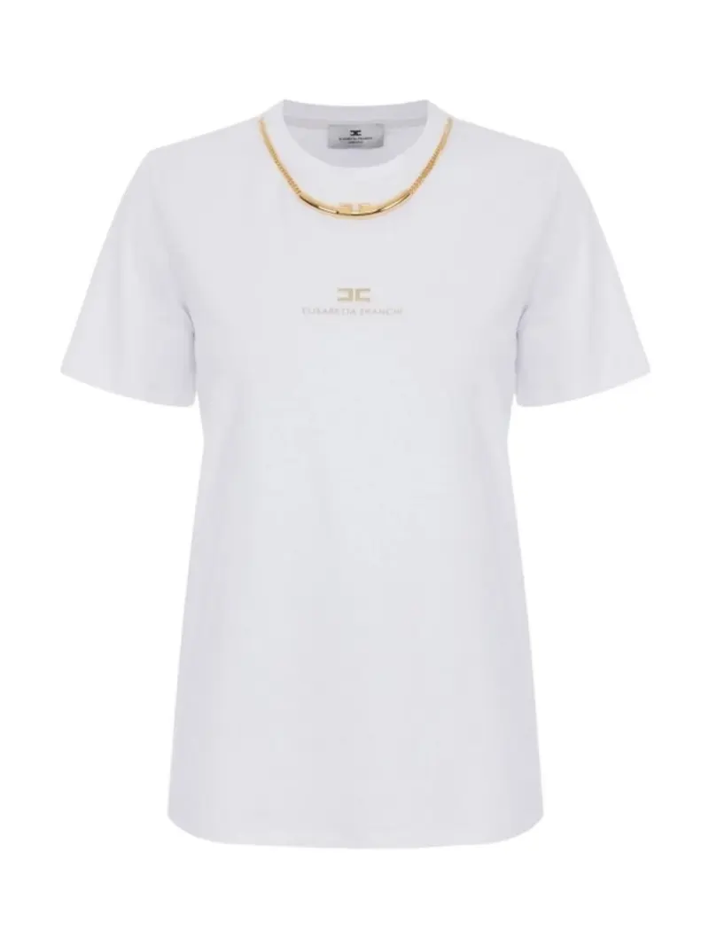 ELISABETTA FRANCHI T-shirt Donna  MA02856E2 270 GESSO