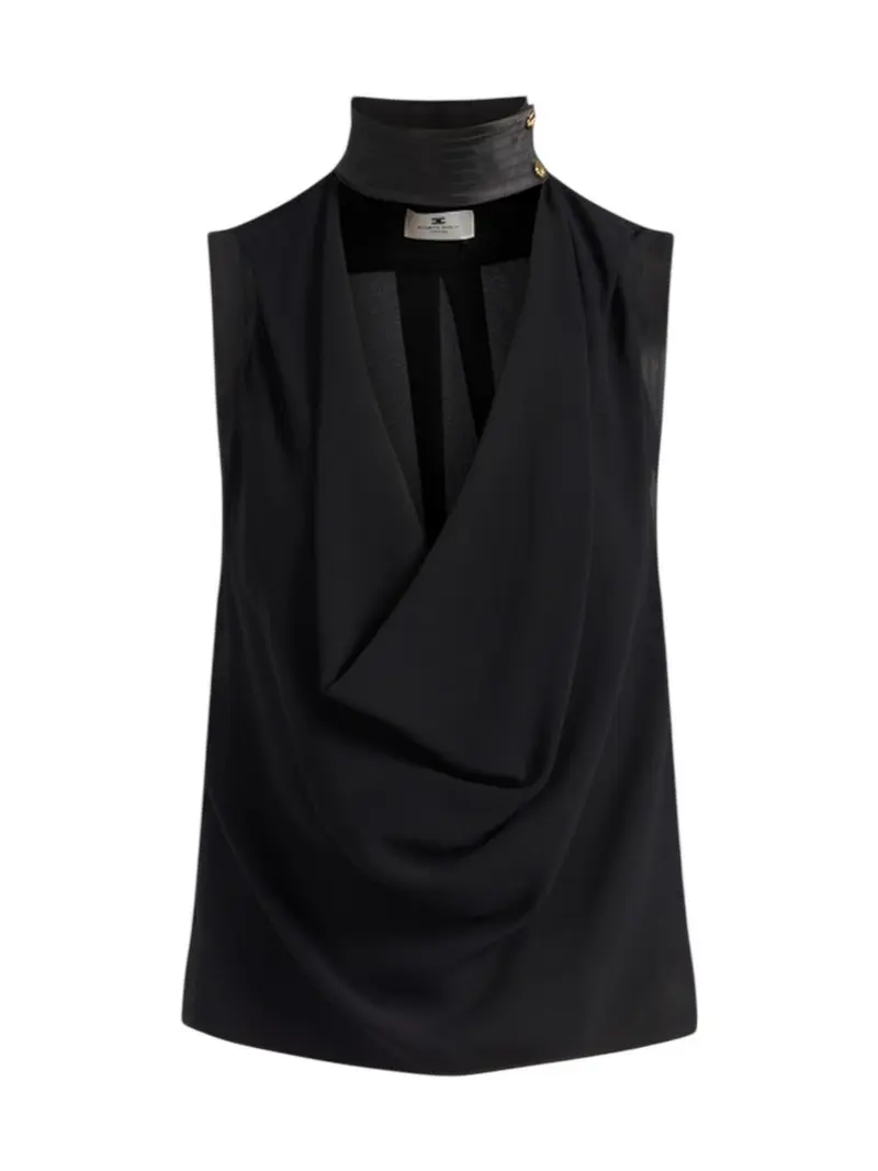 ELISABETTA FRANCHI Top Donna  CA13461E2 110 Nero