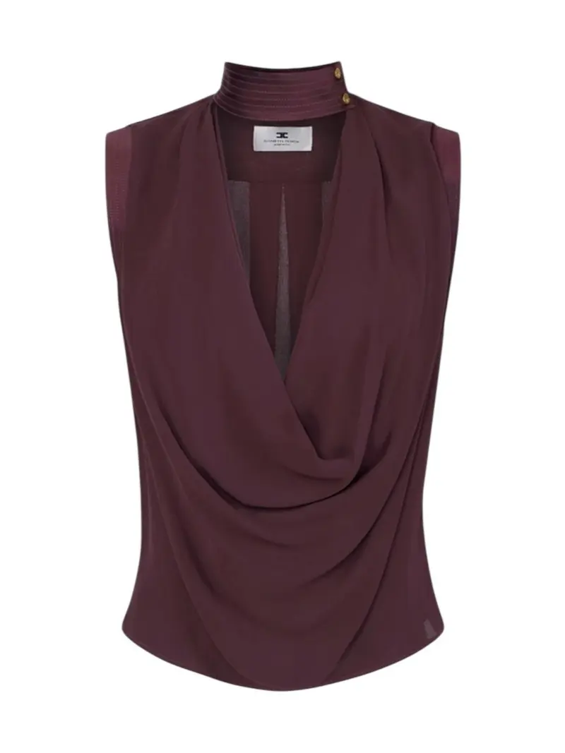 ELISABETTA FRANCHI Top Donna  CA13461E2 644 CACAO