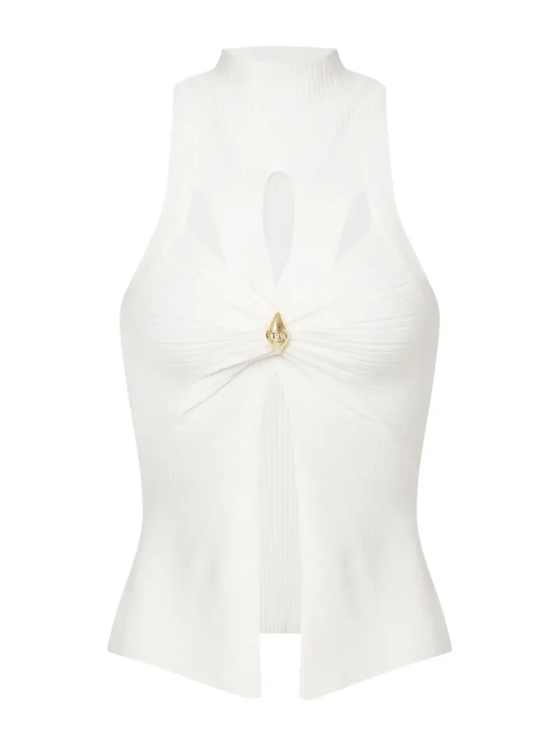 ELISABETTA FRANCHI Top Donna  TK30B51E2-360 Avorio