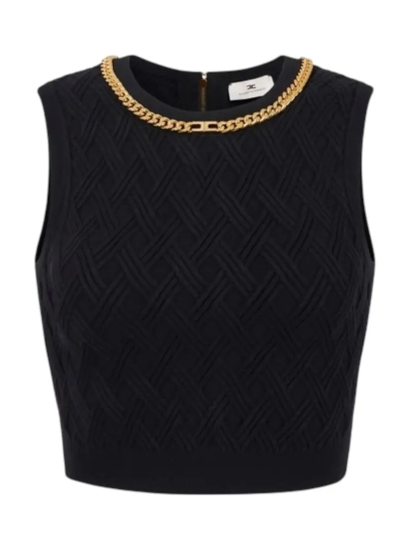 ELISABETTA FRANCHI Top Donna TK60B56E2 110 Nero