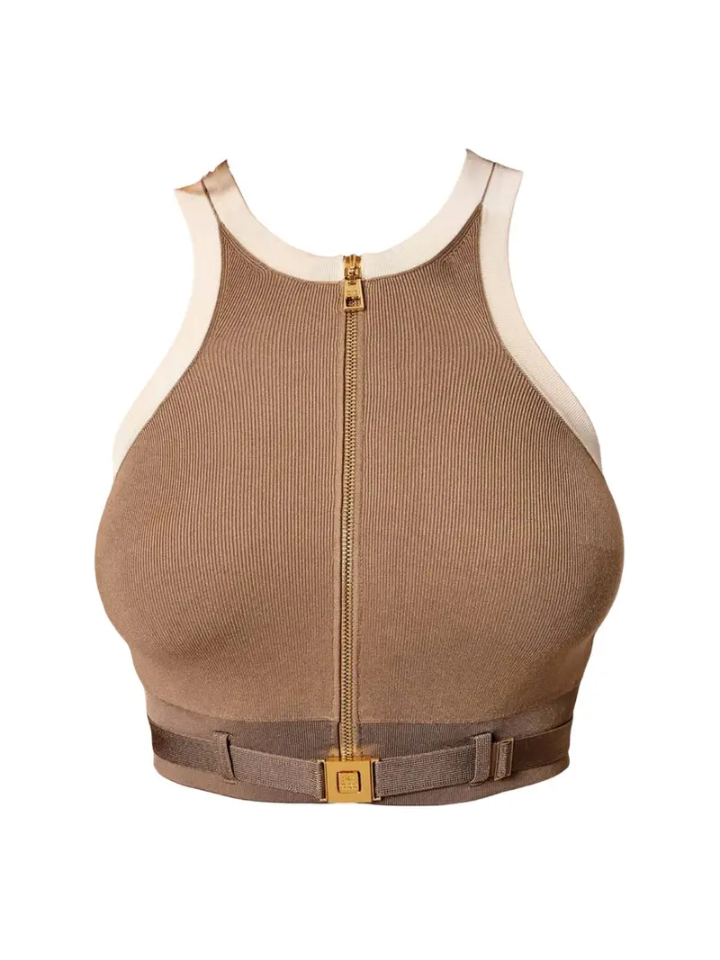 ELISABETTA FRANCHI Top Donna  TK71S61E2 727 ARGILLA/BURRO