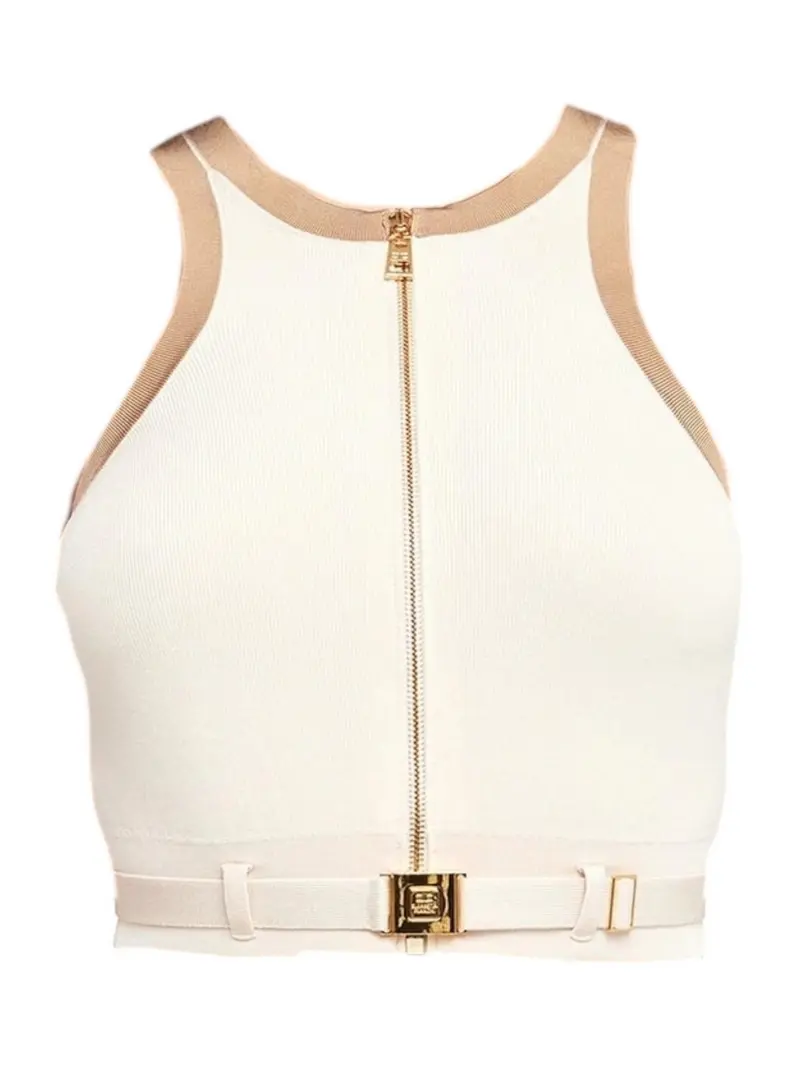 ELISABETTA FRANCHI Top Donna  TK71S61E2 U69 BURRO/CAMMELLO