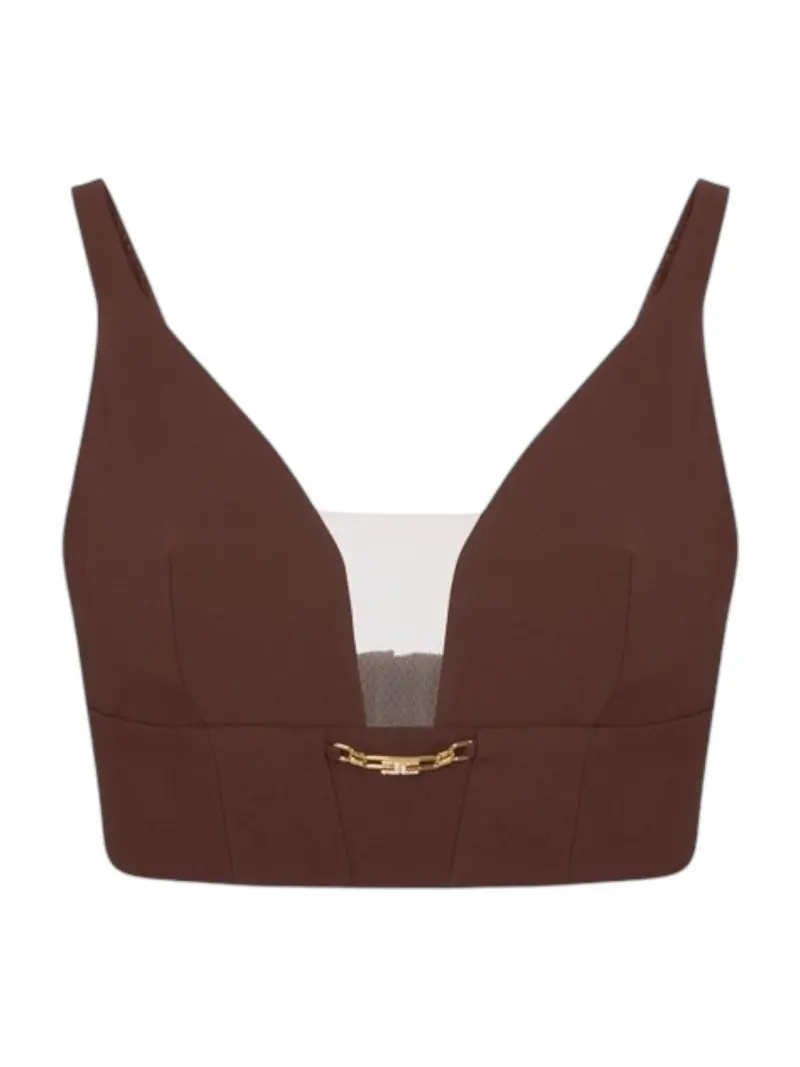 ELISABETTA FRANCHI Top Donna TO04857E2 EA3 COFFEE
