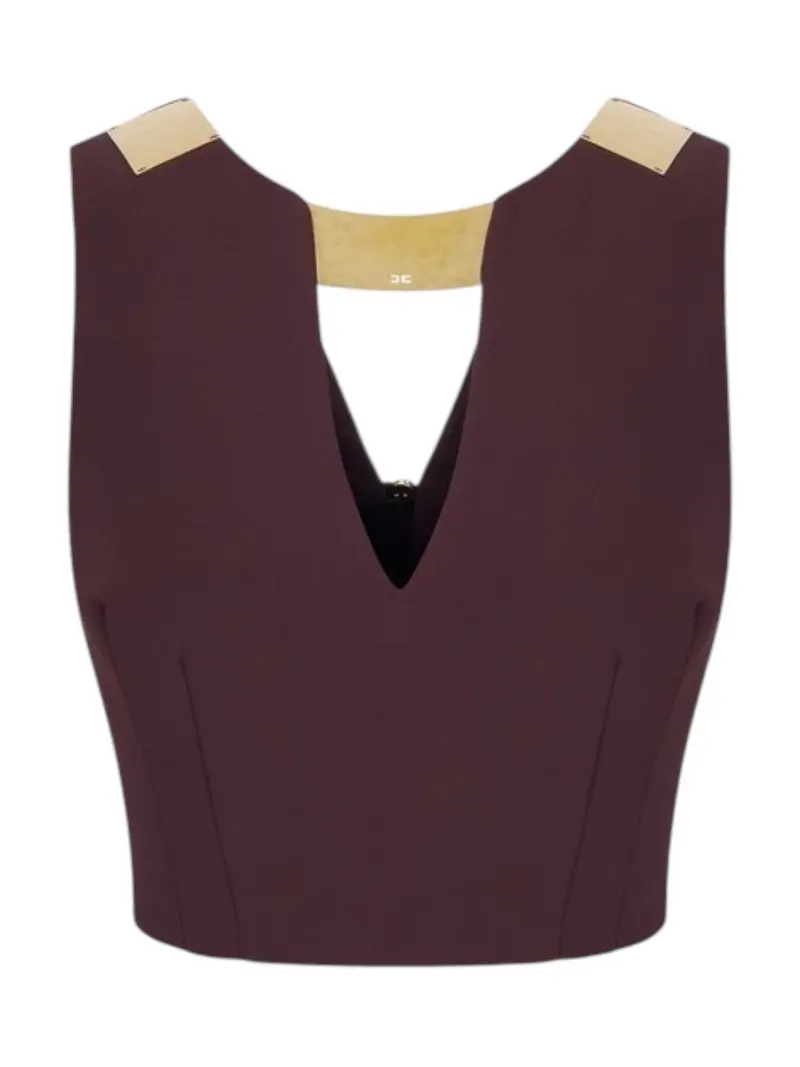ELISABETTA FRANCHI Top Donna TO05061E2 644 CACAO