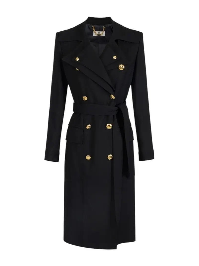 ELISABETTA FRANCHI Trench Donna  SP00561E2 110 NERO                     S