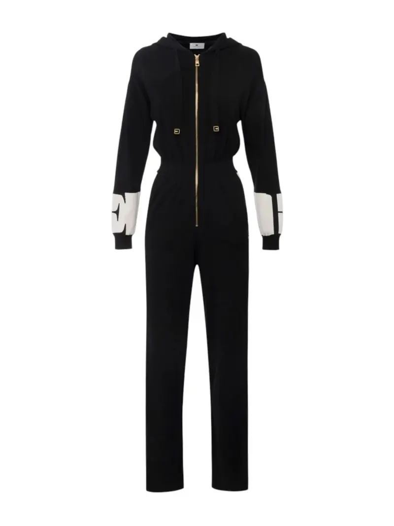 ELISABETTA FRANCHI Tuta Donna KT61S56E2 EF3 NERO/MILK