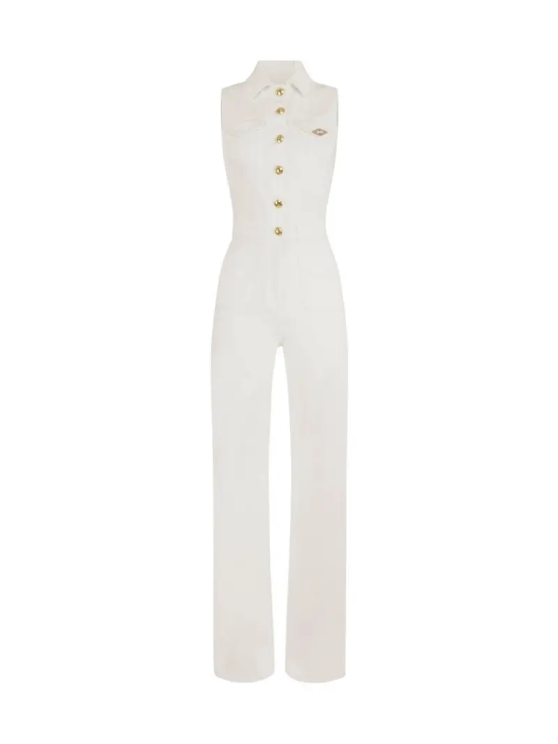 ELISABETTA FRANCHI Tuta Donna  TJ45N61E2 360 Avorio