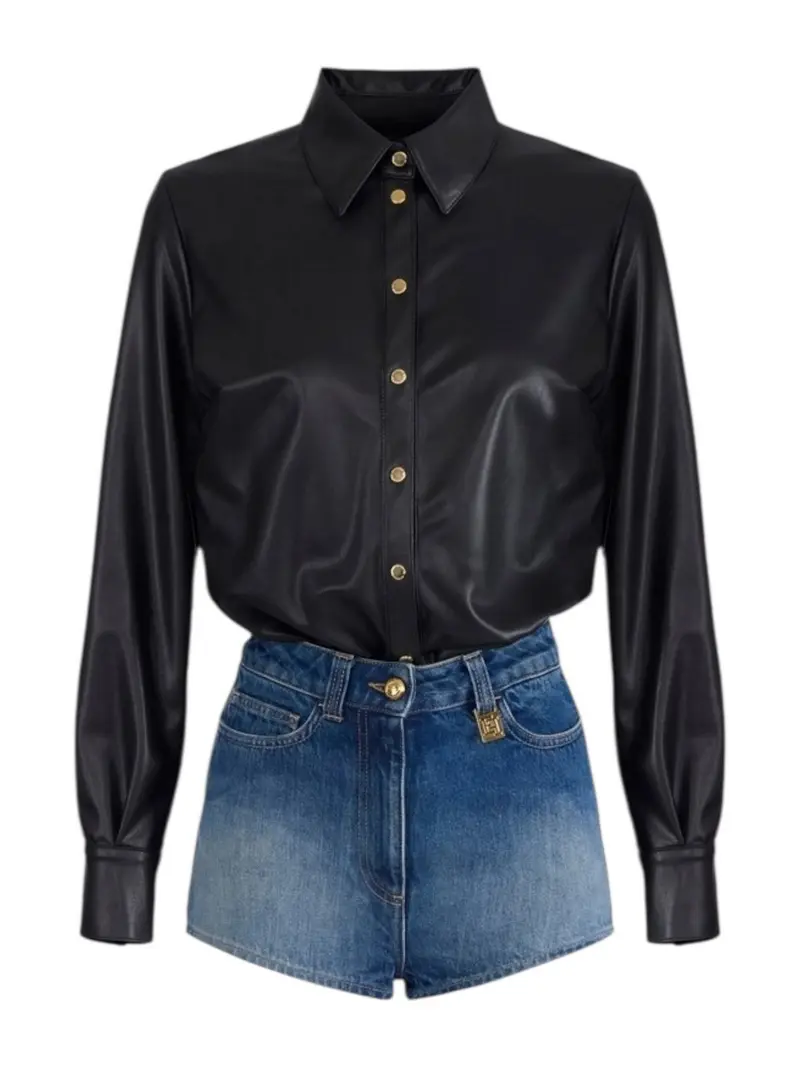 ELISABETTA FRANCHI Tuta Donna  TJ48I61E2 FB7 NERO/BLUE DENIM