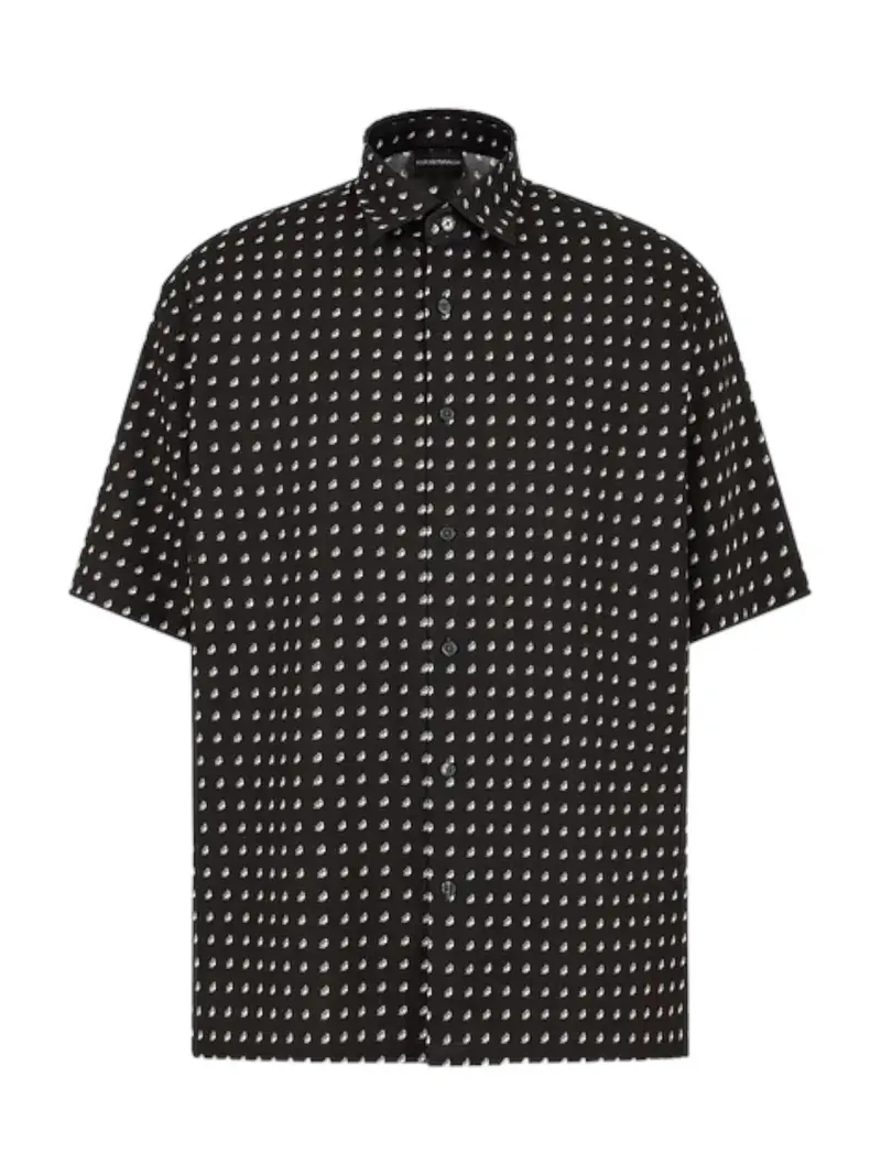 EMPORIO ARMANI Camicia Uomo  3D1CG7 1NRDZ F013 Nero