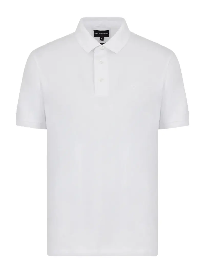 EMPORIO ARMANI Polo Uomo 8N1F96 1JUVZ 0100 BIANCO OTTICO