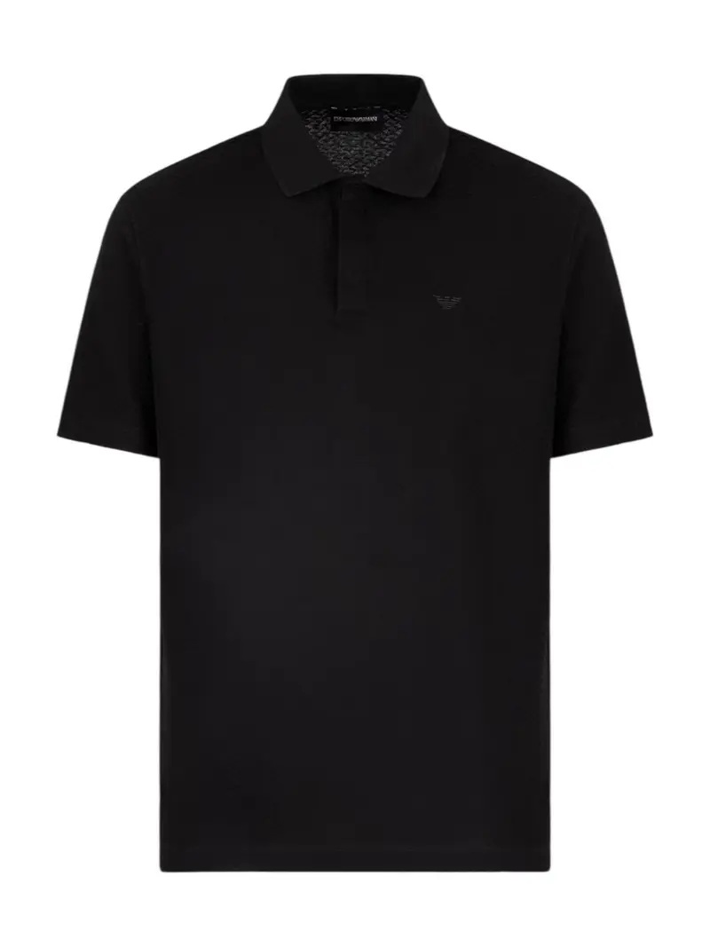 EMPORIO ARMANI Polo Uomo EM001729 AF14874 FC039 BLACK CHEVRON