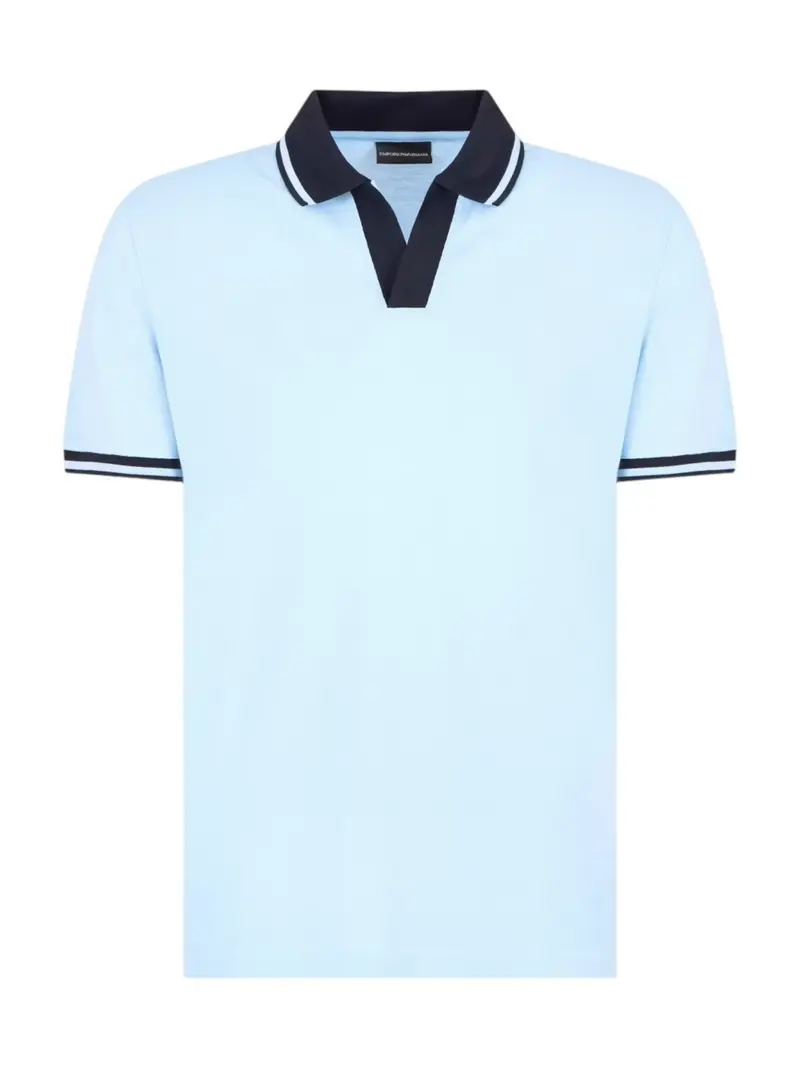EMPORIO ARMANI Polo Uomo EM001750 AF12955 U9283 BLUE FOG