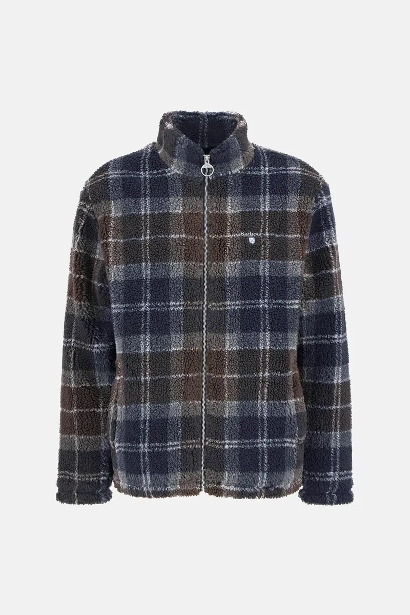 Felpa Barbour Tartan Fleece Zip
