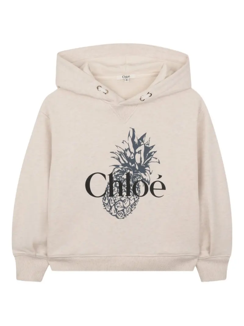 Felpa beige chiaro per bambina