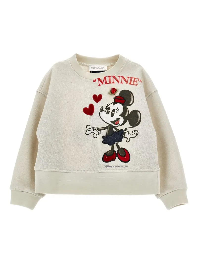 Felpa beige per bambina