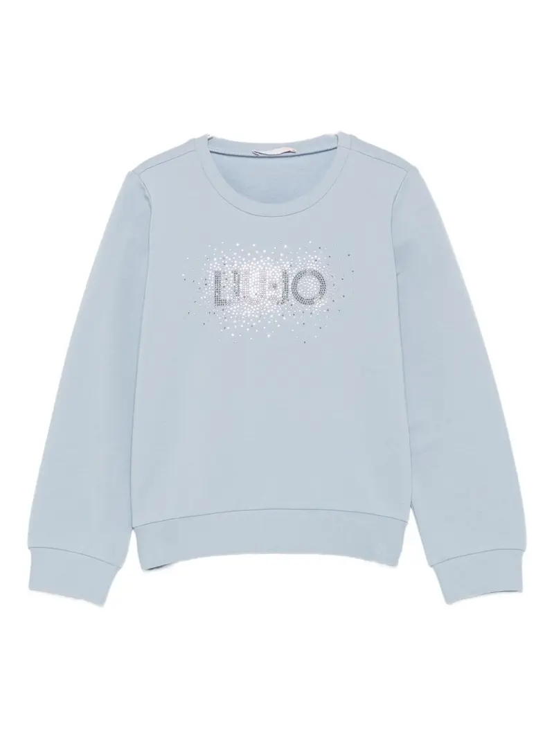 Felpa blu polvere per bambina
