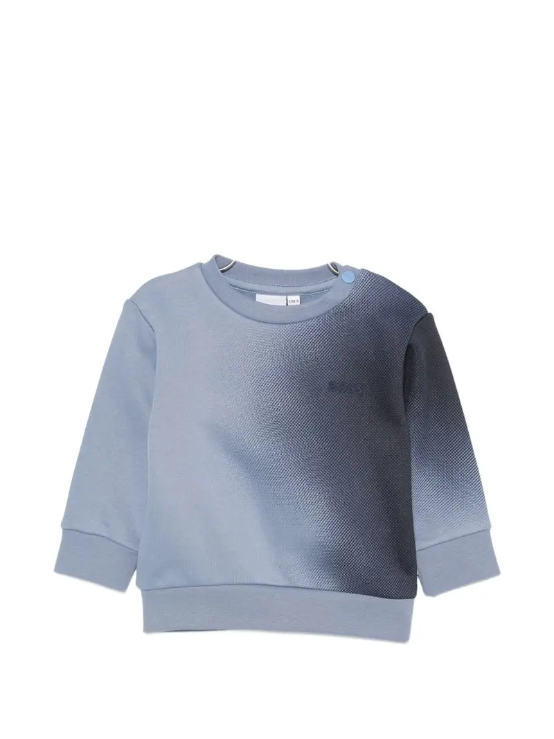 Felpa blu sfumata per neonato