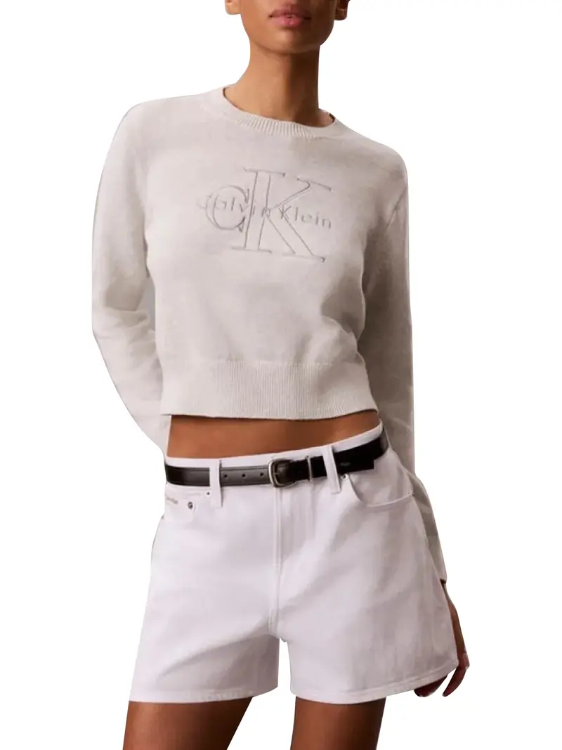 Felpa Calvin Klein - Grigio Chiaro